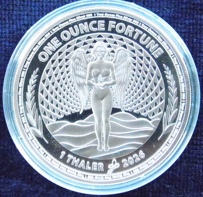 1 Oz Silber 999 FORTUNE Good Luck 1 Thaler 2026 1 Unze Ag Silber Polierte Platte