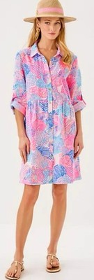 Lilly Pulitzer Shaela Shirt Dress - Multi Roar of The Seas Lilly Pulitzer Shaela Shirt Dress - Multi Roar of The Seas