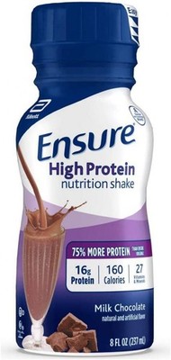 Ensure High Protein Nutrition Shake Milk Chocolate 8 Oz. Bottle Liquid, 6 Count