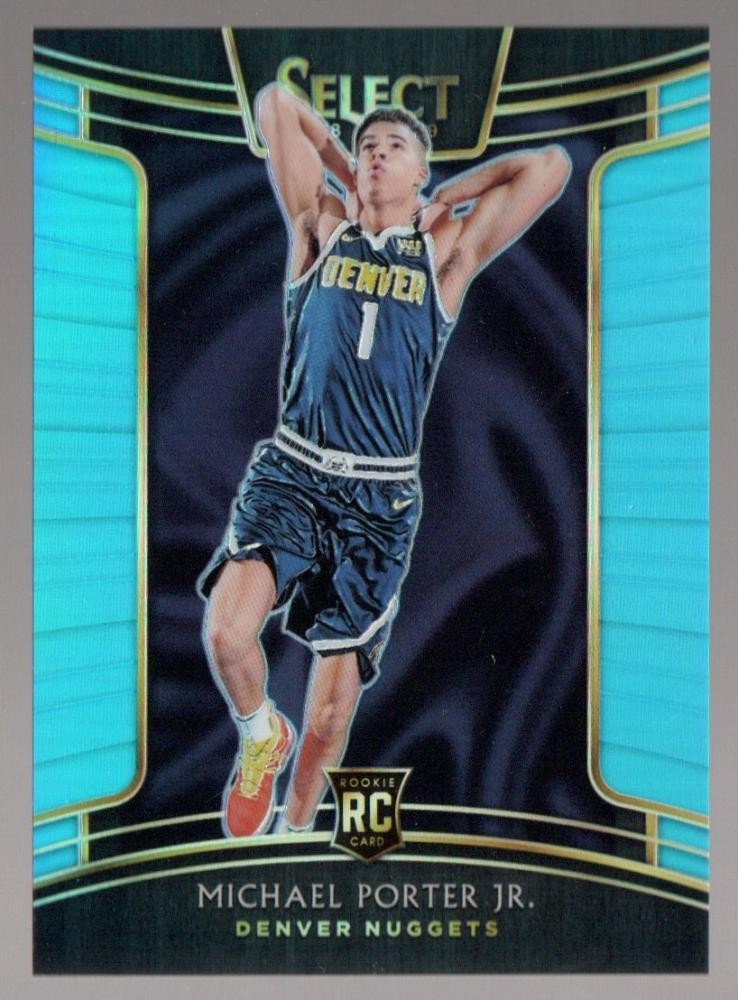 2018-19 Panini Select Denver Nuggets Michael Porter Jr. 37 Light Blue 24/299