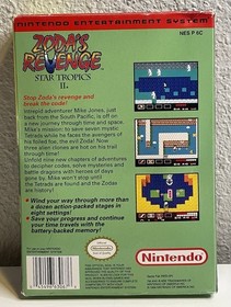 Zoda&rsquo;s Revenge StarTropics II NES CIB - Complete in Box - Authentic & Tested