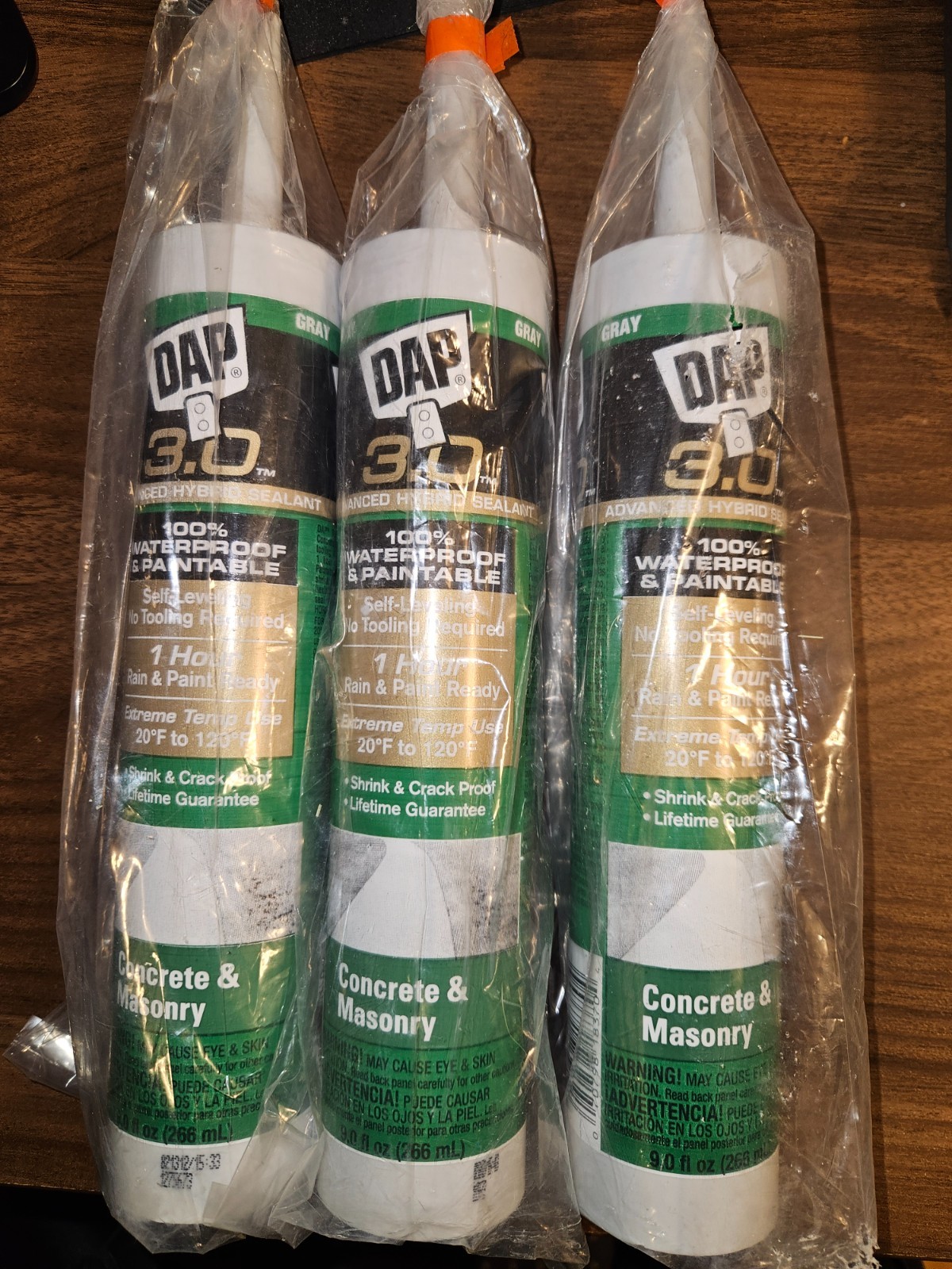 (3-Pack) DAP 3.0 Self-Leveling Concrete & Masonry High Performance Sealant Gray. Available Now for $27.99