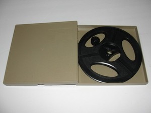 Dual 8 8mm Super 8 400ft Take-Up Film Movie Reel with Storage Case (Grey )