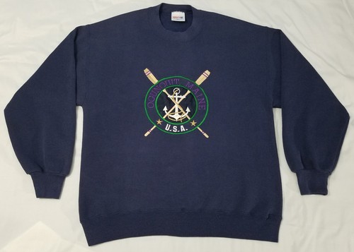 Vintage Ogunquit Maine sweatshirt size LARGE anchor shirt ocean ship