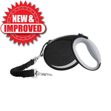 Smart Retractable Leash L   Black, 15ft, Up to 65lbs / 29kg, with Safety