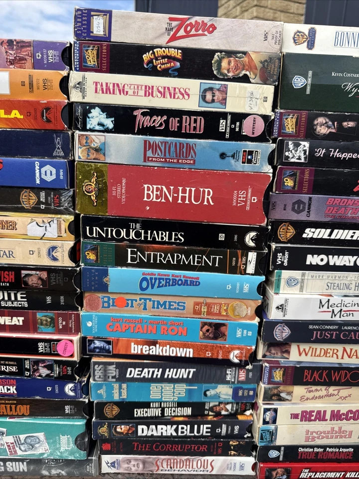 Kurt Russell, Charles Bronson, More Action Comedy Drama 53 VHS Tape Lot Tested - Image 3 of 4