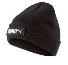 PUMA Mid Beanie Mütze Wintermütze Strickmütze One Size Schwarz Neu