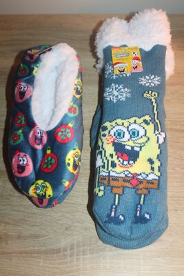 Spongebob Squarepants Slipper Socks Fuzzy Babba Slipper Socks - Main Image