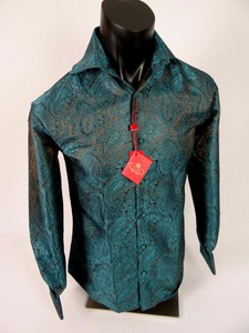 camisa verde esmeralda hombre