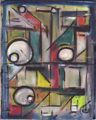 A THIRD THOUGHT vintage $ new 8x10 Wood original Art oil painting signed Crowell