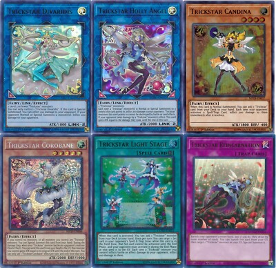 Yugioh Trickstar 2024 Deck! Candina Light Stage Reincarnation Droll & Lock  - NM