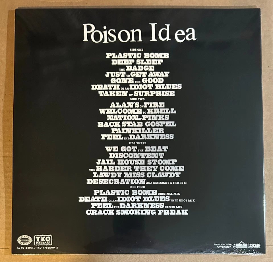 LP:  POISON IDEA - Feel The Darkness   NEW SEALED REISSUE 2xLP - Image 2 of 2