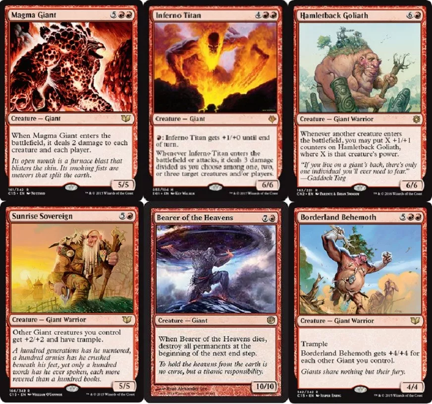 Blundering Giants Deck - Inferno Titan - Magma - MTG Magic Gathering 60  cards