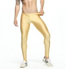 Men Sports Pants Joggers Stretch Gold Bottoms Running Soft Gym Joggings YOGA New