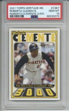 2021 TOPPS HERITAGE HIGH NUMBER ROBERTO CLEMENTE 3000 PSA 10 LOW POP VERY RARE