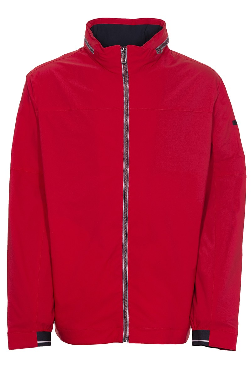 Bugatti Blouson Jacke Anorak Outdoorjacke Stehkragen Rot Größe 56