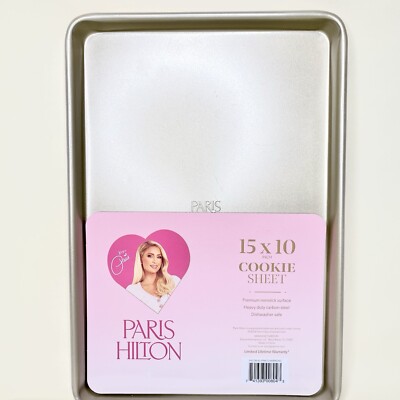 PARIS HILTON    Pink Cookie Sheet Baking Tray  15 x 10 in. Nonstick surface NEW