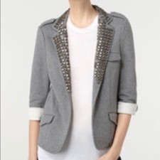 Gryphon Grey Studded Blazer Sz Large