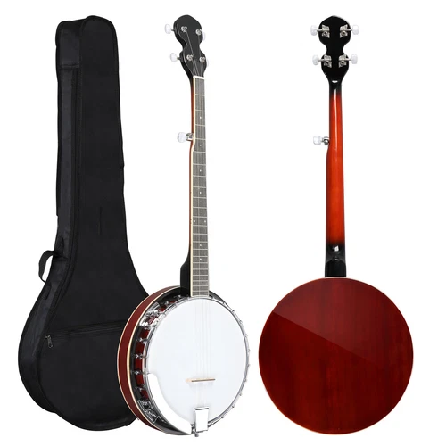 Full Size 5 String Right Handed Banjos Set with Closed Solid Sapele Back US - Bild 4 von 16