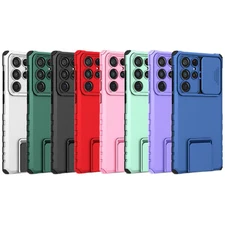 For Samsung Galaxy A23 A05 A53 A54 A15 Rugged Stand Case Slide Camera Protector