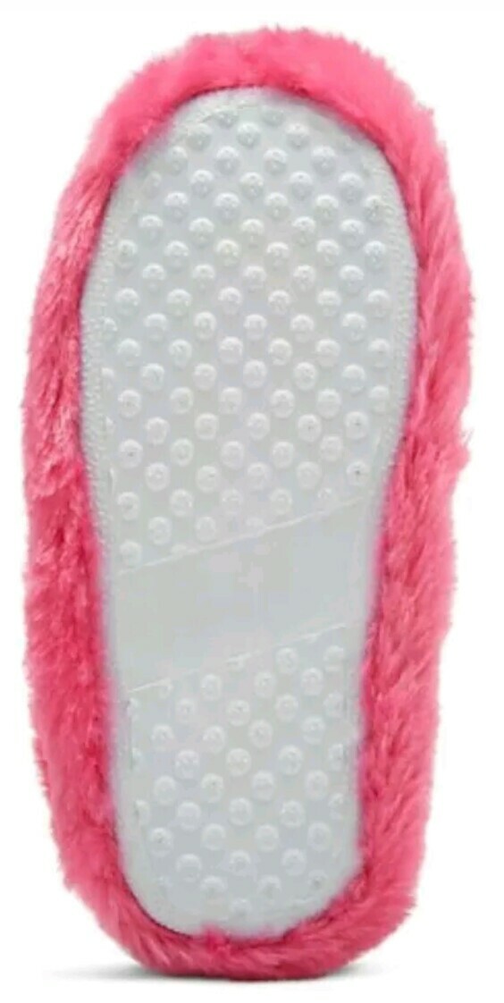 SHOPKINS Slippers Girls Toddler Slip On Strawberry Kiss Plush Pink Small 11-12 