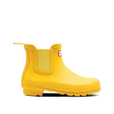 Hunter Original Chelsea Women's Rain Boots, Yellow, W9