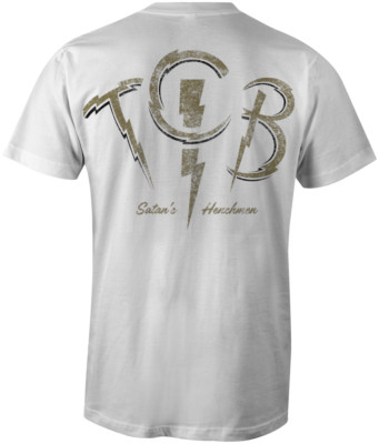 BRAND NEW Satans Henchmen TCB WHITE Tee Shirt SMALL-6XLARGE LIMITED EDITION