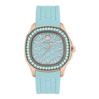 Philipp Plein Damen Uhr Analog Quarz $Pectre Lady Blau PWTAA0323 Silikon