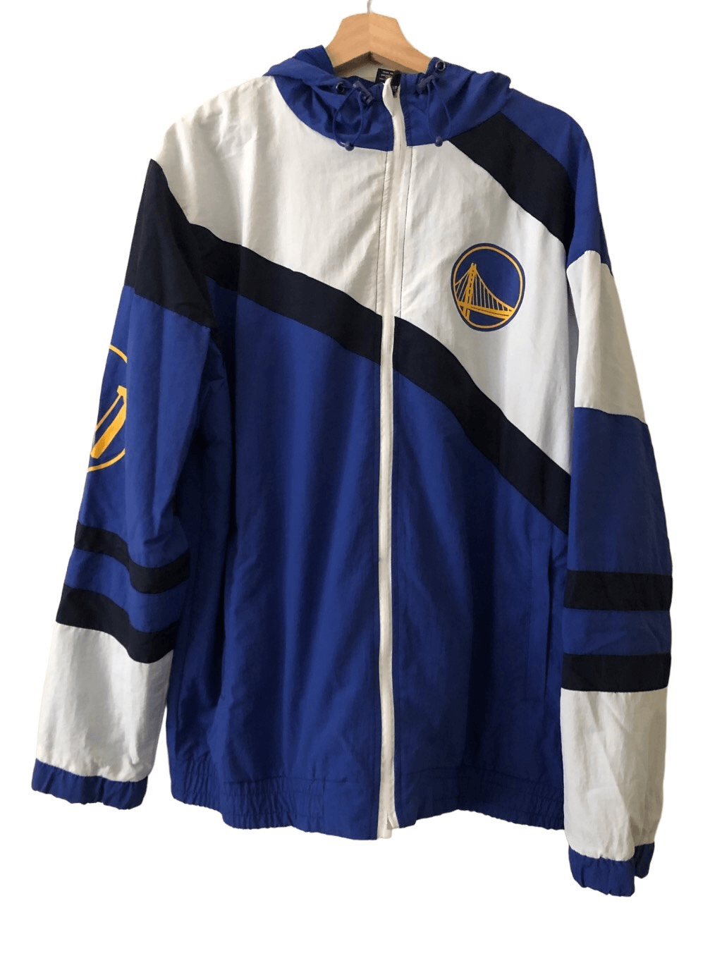 NBA Golden State Warriors Hooded Windbreaker Men’s Size Large