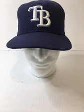 Tampa Bay Rays MLB Genuine New Era 59Fifty Baseball Hat Cap, Blue, Size 7