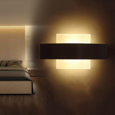 7W LED Wall Lamp Fixture SMD 2835 Acrylic Bedside Light Surface Mounted Corridor