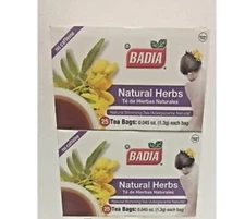 Badia Natural Herbs Slimming Tea. Te De Hierbas Naturales. Adelgazante.Pack of 2