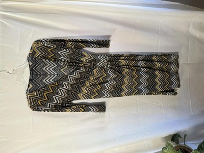 Mille Gabrielle Women s Chevron Print Midi Dress - Size M