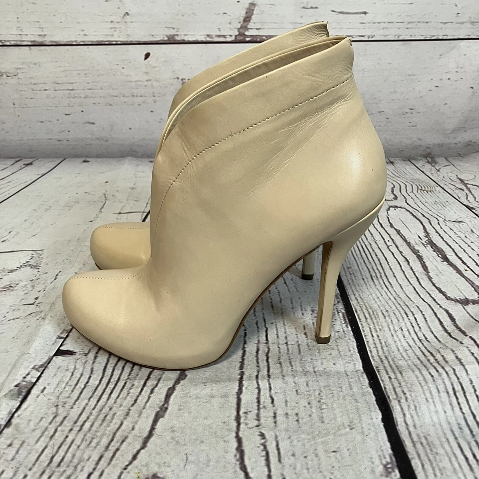 Barneys New York Co Op Boots Womens 9 Nude Miami Sand Leather Stileto Shoe - Image 3 of 4