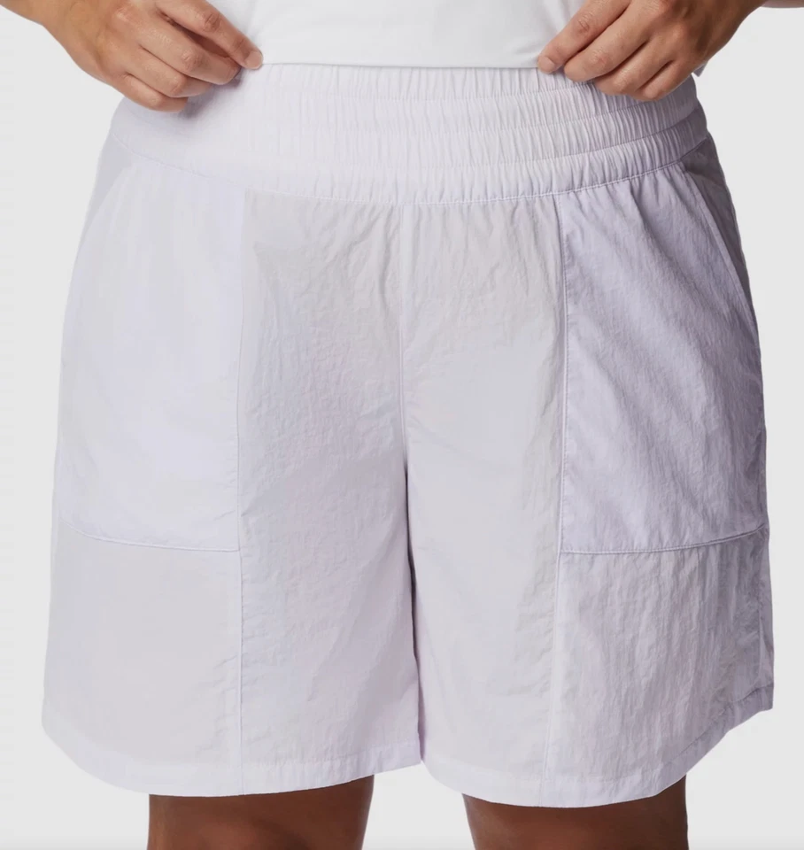 Pantalones cortos de trekking COLUMBIA para mujer lavanda ilimitados con Omni Shield 3X Foto 4 de 4