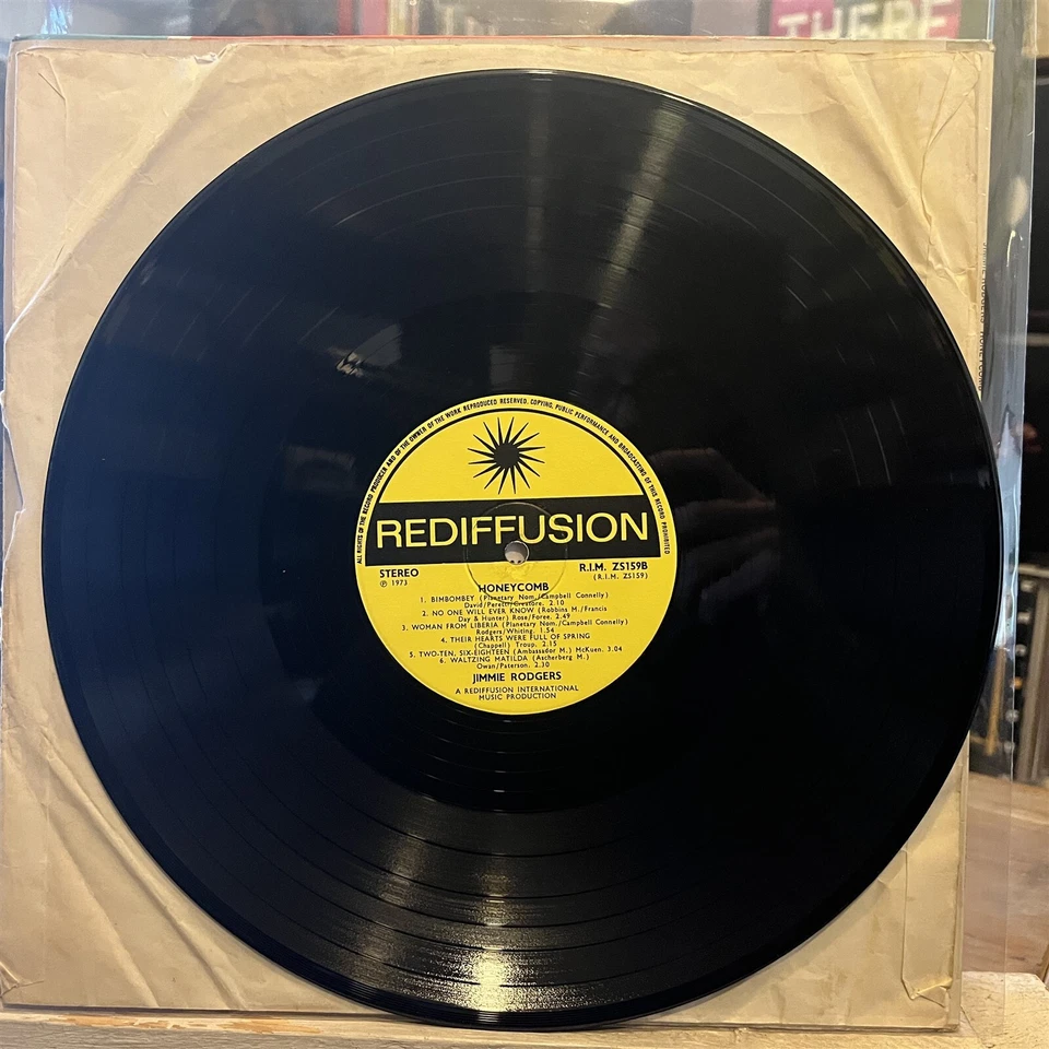 [FOLK/POP]~EXC LP~JIMMIE RODGERS~Honeycomb~[1973~REDIFFUSION~Issue]~UK Import - Image 3 of 4