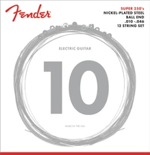 Genuine Fender XII Electric Guitar Strings - 12 String Set - NPS 10-46