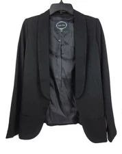 Love Tree Blazer Jacket Women's Black open Long Sleeve Business Casual Size M