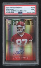 POP 1  PSA 9 Travis Kelce 2013 PANINI PRESTIGE GOLD RC AUTOGRAPH #ED /50 NO 10'S