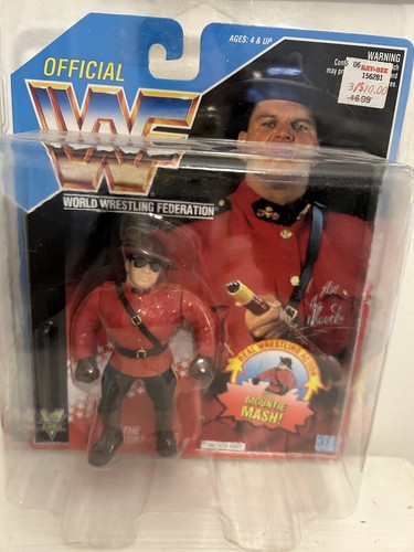 1992 Hasbro The Mountie WWF Action Figure MOC Mint...