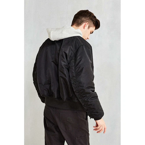 Unisex MA1 BomberJacke Winter Outdoor Militär Pilotjacke Flieger Fly Nylon Coats - Picture 8 of 39