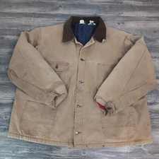 Vtg Key Imperial Blanket Lined Work Jacket XXL Detroit Style Chore Coat