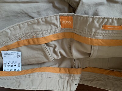 Hugo Boss Orange Shorts Mens 38 Regular Fit Schino