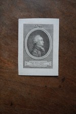 JEAN PAUL RABAUT DE ST ETIEN (1743-1789) PORTRAIT ENGRAVING 18th century