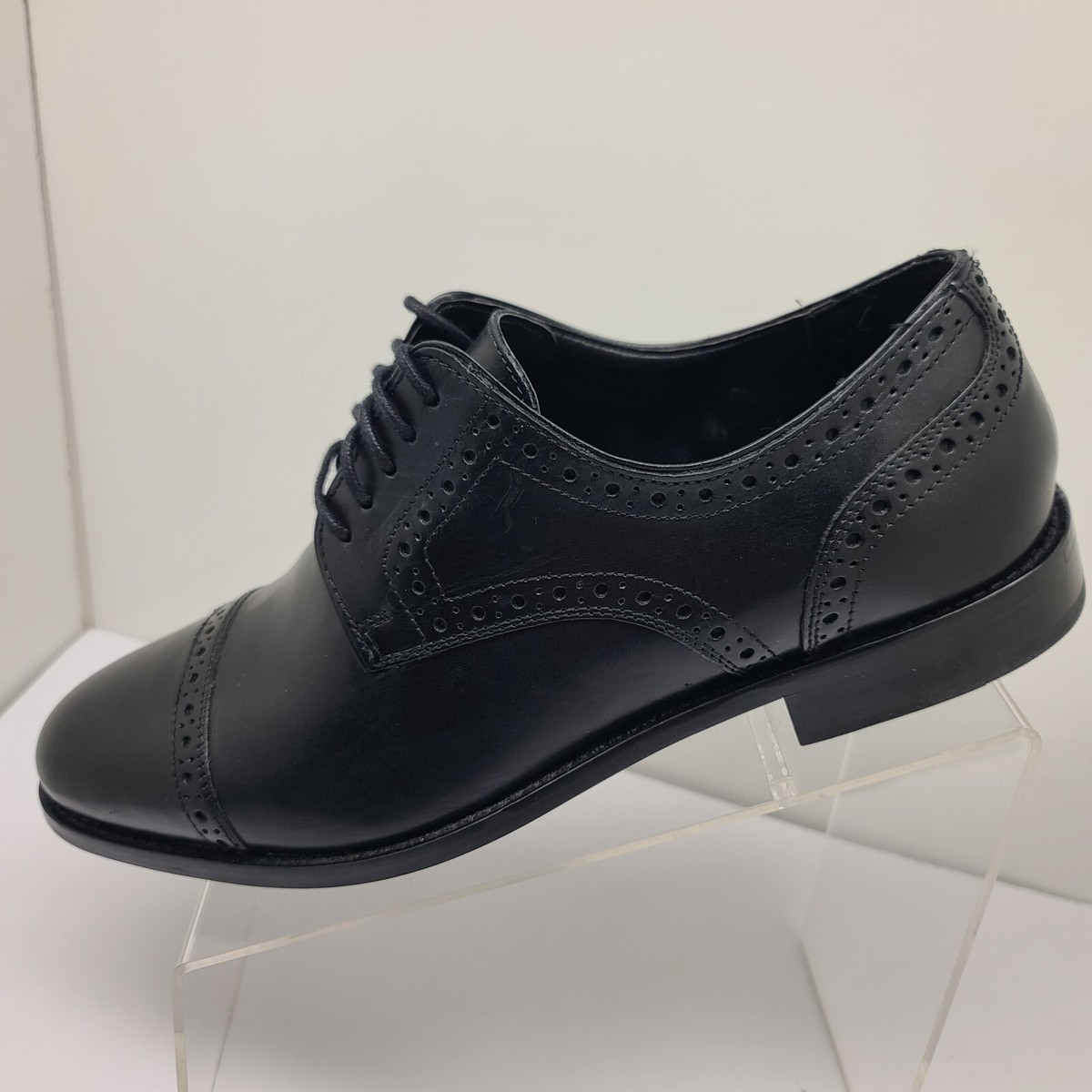Nunn Bush Black Oxfords Shoes Men\'s 11 M Nunn Bush Wade Work Plain Toe Oxfords, Black | Casual Shoes  main image 3