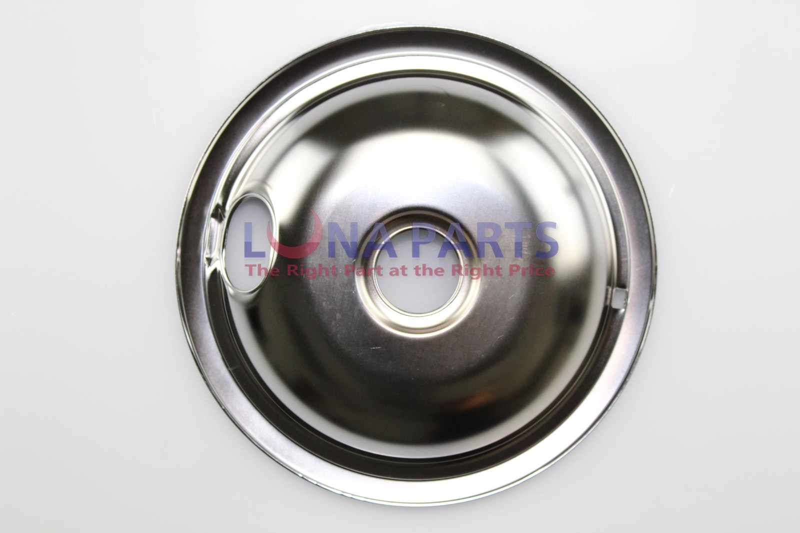 White Westinghouse Kelvinator Stove 8" Burner Chrome Drip Pan Bowl