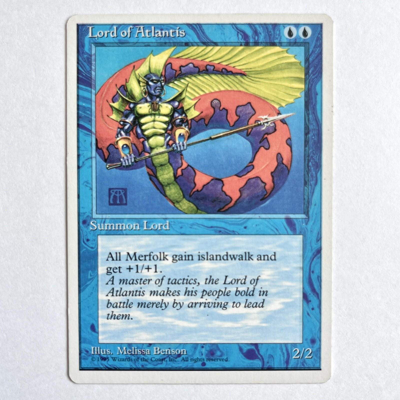 Lord of Atlantis Fourth Edition White Border MTG Lightly Played x1 [2 Available]