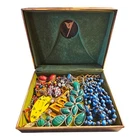 Vintage Jewelry Box Lot - Costume, More!