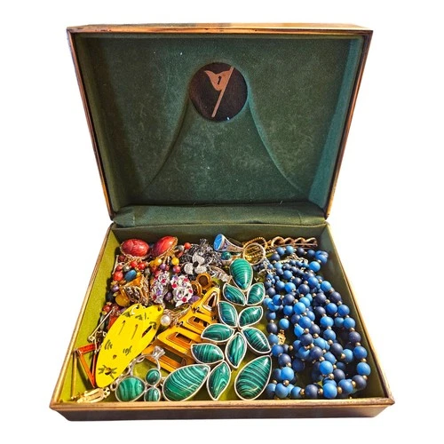 Vintage Jewelry Box Lot - Costume, More!