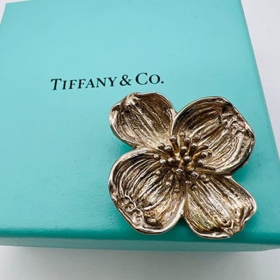 Tiffany&Co. ティファニー ドッグウッド フラワー 花 ブローチ Tiffany & Co. Silver Flower Brooch Vintage Dogwood 925 Jewelry